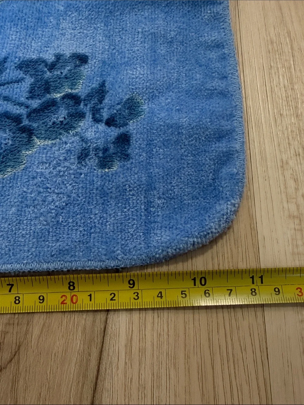 Tastemaker by Stevens Blue Floral Bath Towel Set 5 Piece Vintage Cottagecore USA